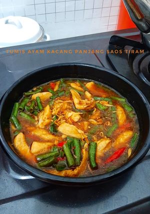 Foto resep Tumis Ayam Kacang Panjang Saos Tiram