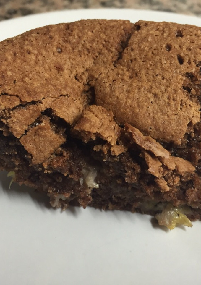 Una foto de Bizcocho de chocolate y plátano