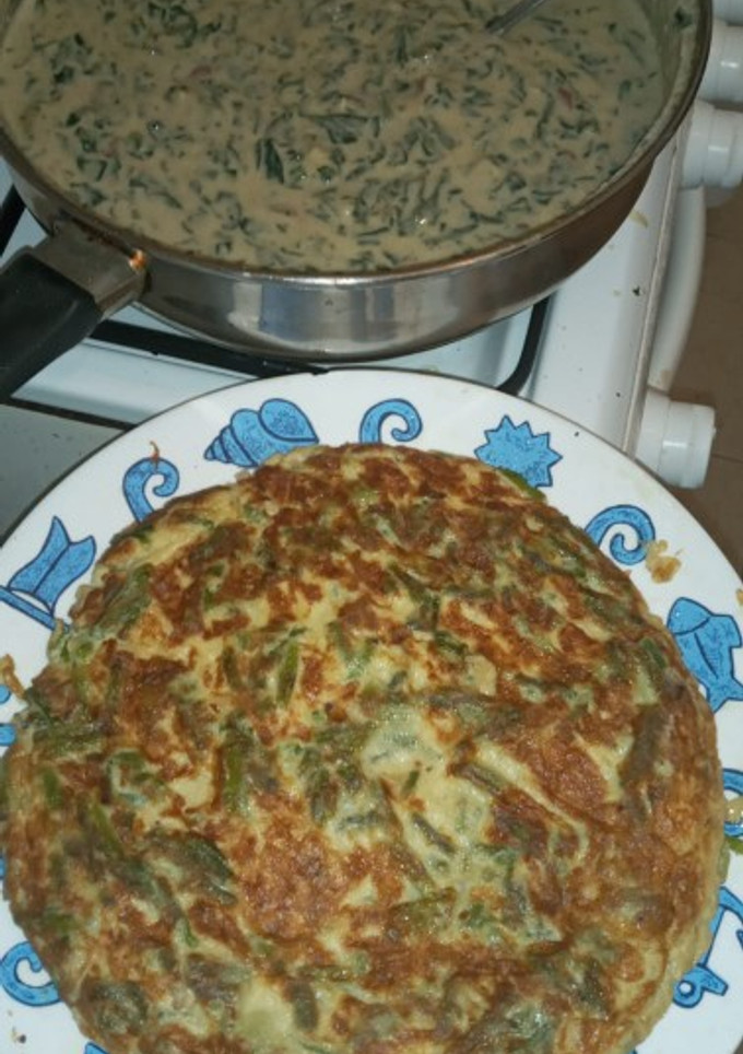 Una foto de Tortilla de Espárragos verdes