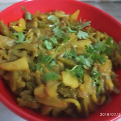 A picture of Aloo-tendli sabji.