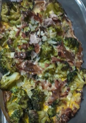 Una foto de Pastel de brócoli