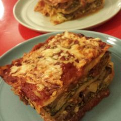 A picture of Spinach & Eggplant Lagsana.