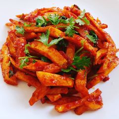 A picture of Spicy Chips Masala.