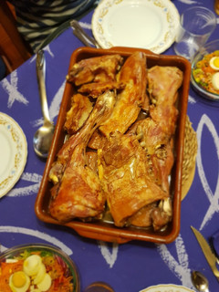Una foto de Cordero asado
