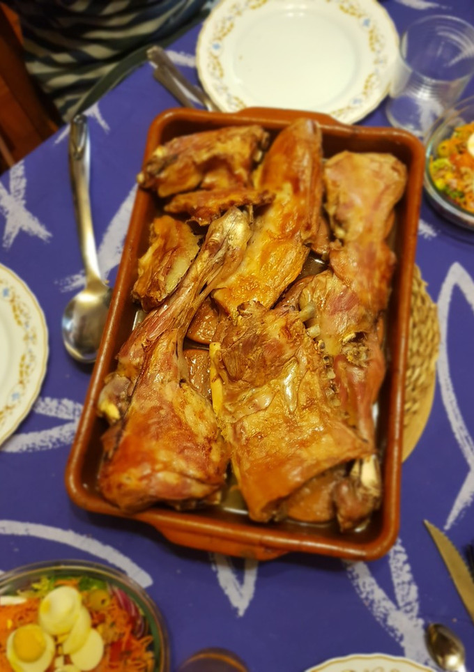 Una foto de Cordero asado