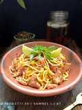 Spaghetti Se'i Sambel Lu'at