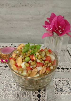 A picture of Sprouted Moong Salad.