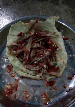 Foto resep Sambal asem ikan teri mentah