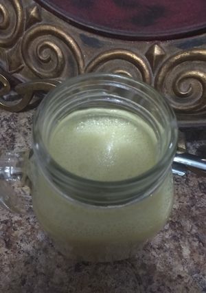 Una foto de Licuado de piña y naranja