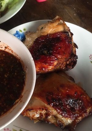 รูปของ ไก่ย่าง #หม้อทอดไร้น้ำมัน