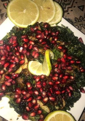 صورة لوصفة سبانخ بالزيت