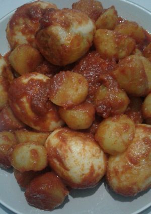Foto resep Telur dan Kentang Balado Simple