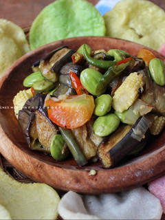 Foto resep Oseng terong pete cabe ijo