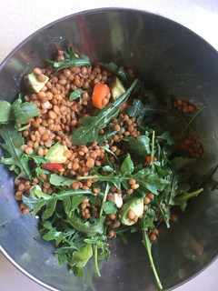 Una foto de Ensalada de lentejas