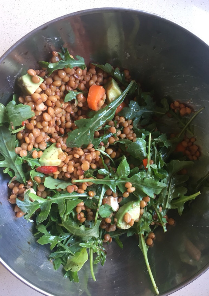 Una foto de Ensalada de lentejas