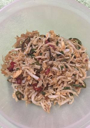 Foto resep Teri nasi pedas| Bekel suami