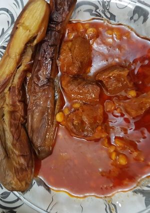 عکسی از دستور قیمه بادمجان