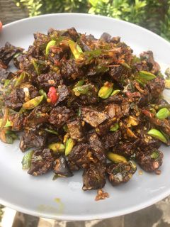 Foto resep Oseng Paru Pedas