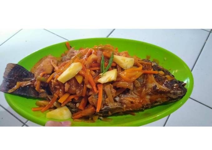 Ikan fillet tepung asam manis