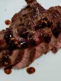 Soy and sweet chili glazed flank steak