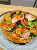 Torta fillo con verdure e formaggio 🧀🥕🫛🍅