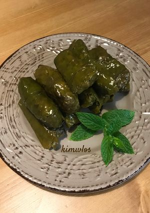 A picture of Mimika's Stuffed Grape Leaves (Dolmadakia).