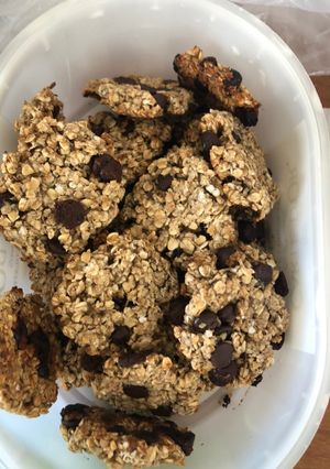 Una foto de Galletas de avena con pepitas de chocolate