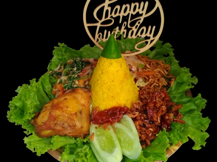 Langkah Gampang Membikin Resep Nasi Kuning Magic Com untuk Tumpeng Mini yang Enak Banget Anti Ribet, Uenak Banget