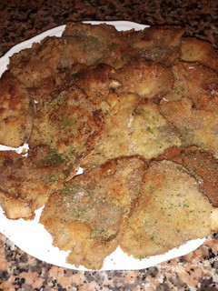 Una foto de Setas empanadas al ajillo