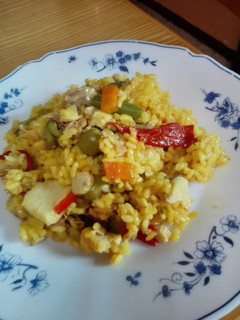 Una foto de Arroz amarillo con fogonero!!