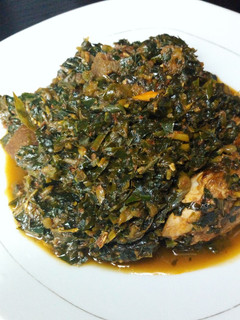 A picture of Delicious edikaikong soup.