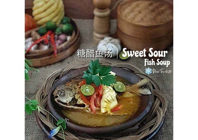 Resep 239. Kuah Ikan Asam Manis | 糖醋鱼汤 🐟 yang enak