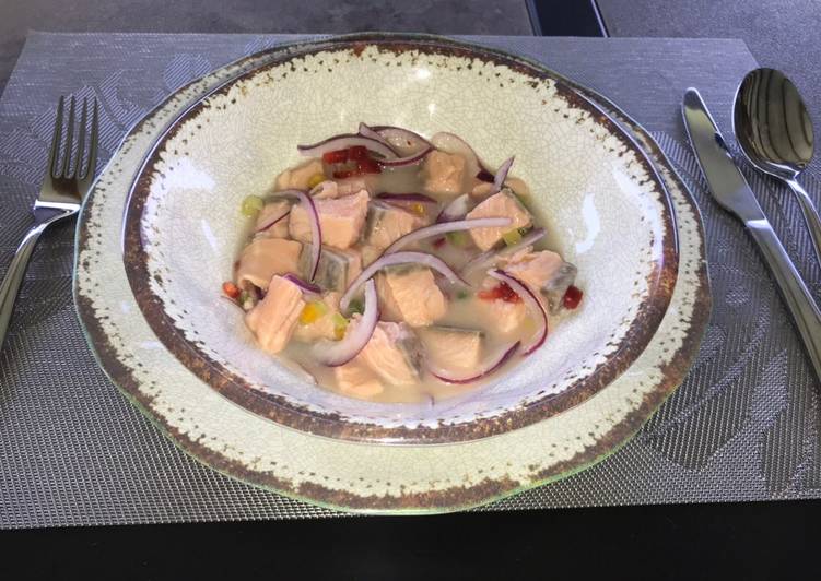 Ceviche de salmón