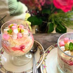 A picture of Rhubarb Fool.