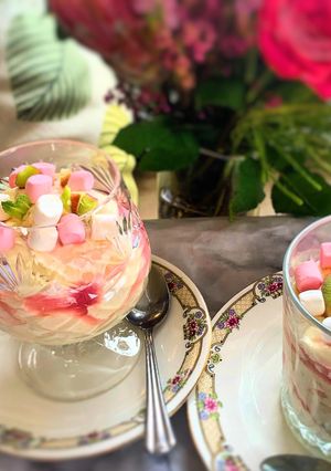 A picture of Rhubarb Fool.