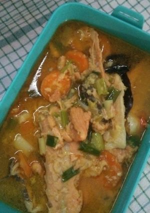 Foto resep Sup tetelan salmon