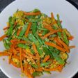 Tumis baby buncis wortel telur