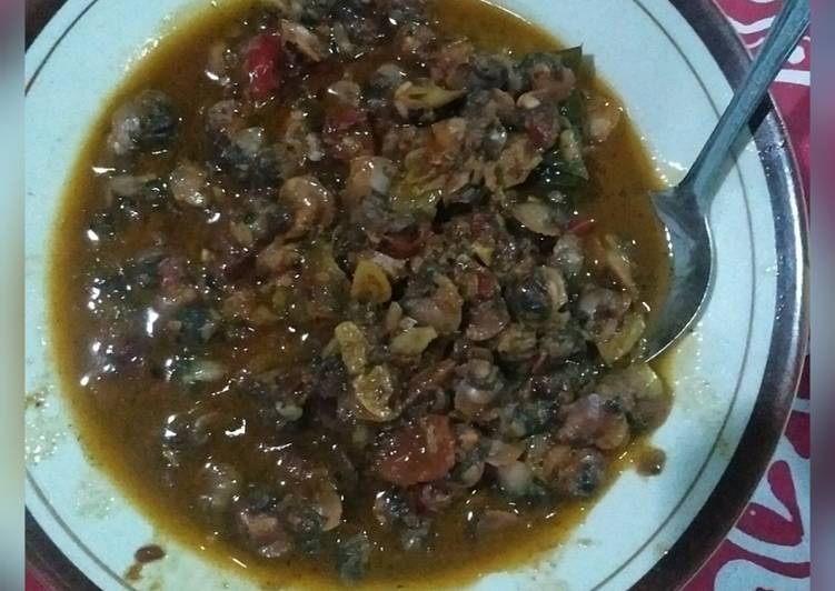 makanan Kerang dara saos tiram yang mengenyangkan