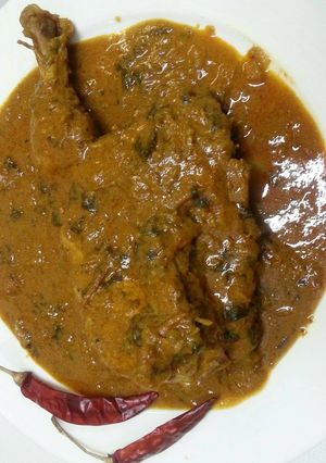 A picture of Chicken Malabari Kuzhambu.