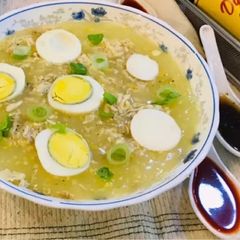 A picture of Corn soup.
