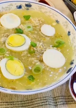 A picture of Corn soup.