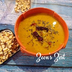 A picture of Kashmiri Baegle Daal/Broken Dry Fava Beans Daal.