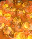 Ñoquis bolita de calabaza en salsa