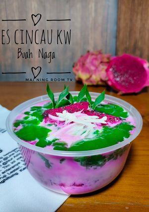 Foto resep Es Cincau KW Buah Naga (191)