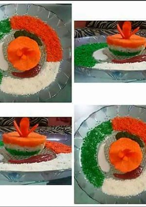 A picture of Tricolour yummy makki ka ghaat.