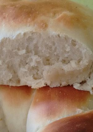 Una foto de Pan casero bien esponjoso