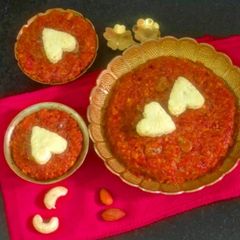 A picture of Guilt-Free Delicious & Nutritious Gajar Ka Halwa / Carrot Halwa With Gur, Valentine's Week Special ✨.