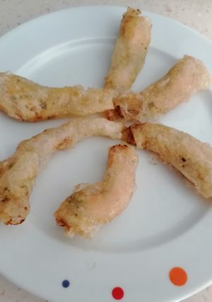 Una foto de Brick de langostinos