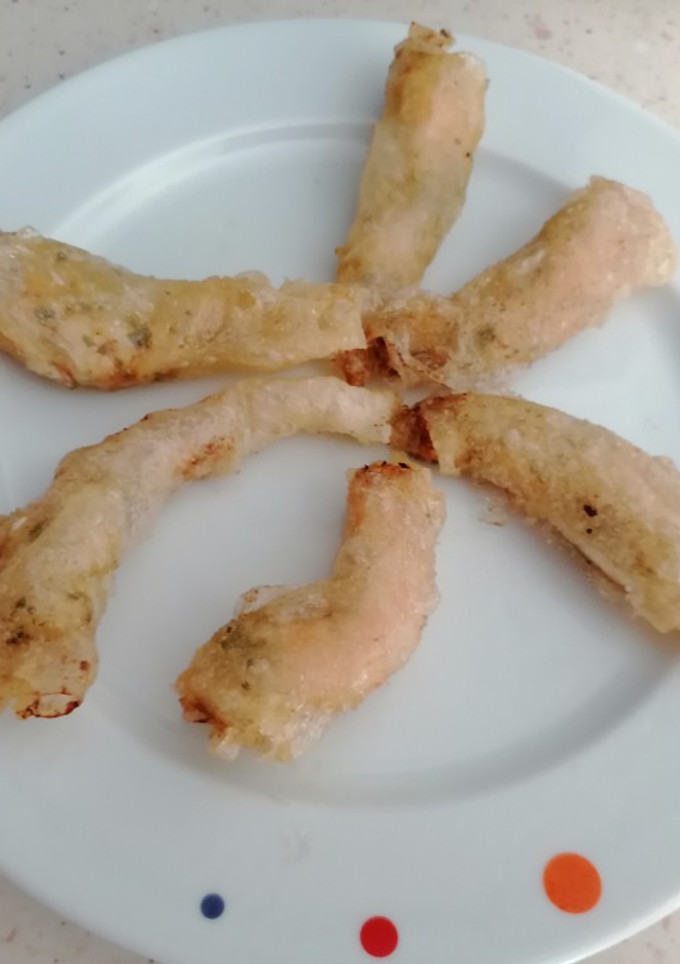 Una foto de Brick de langostinos
