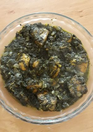 عکسی از دستور خورشت اسفناج و مرغ